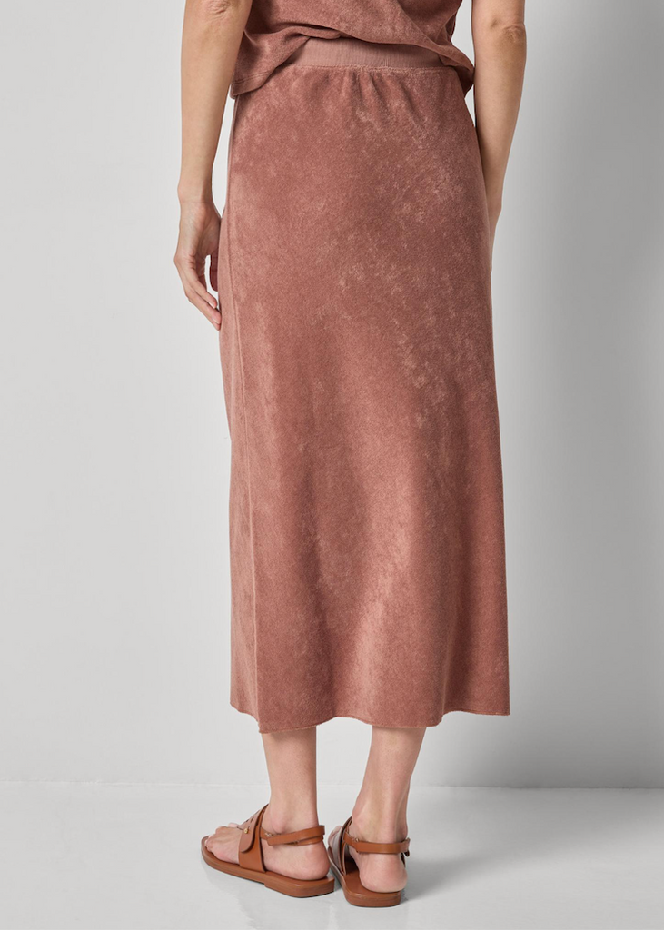Lilla P | Terry Bias Skirt | Bark