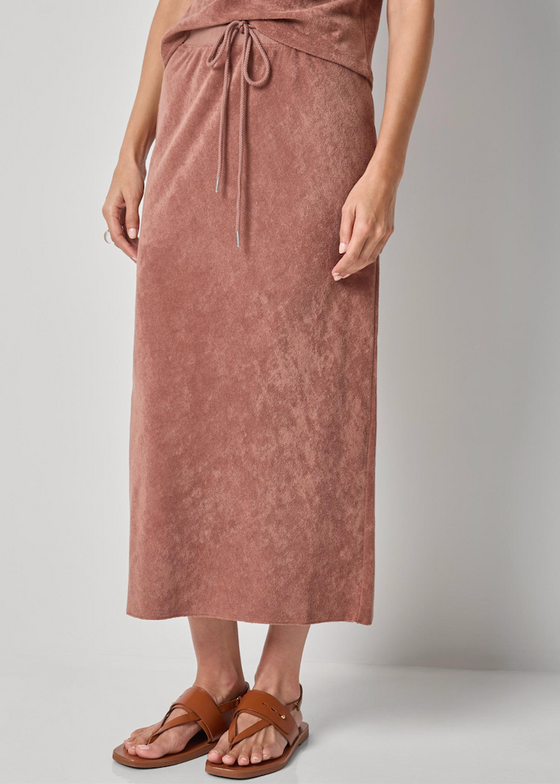 Lilla P | Terry Bias Skirt | Bark