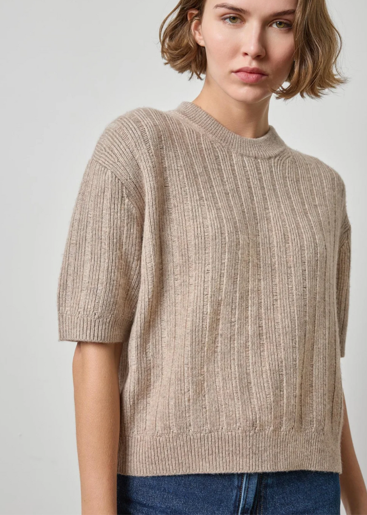 Lilla P | Textured Easy Crewneck Sweater