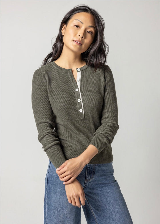 Lilla P | Waffle Henley Shirt