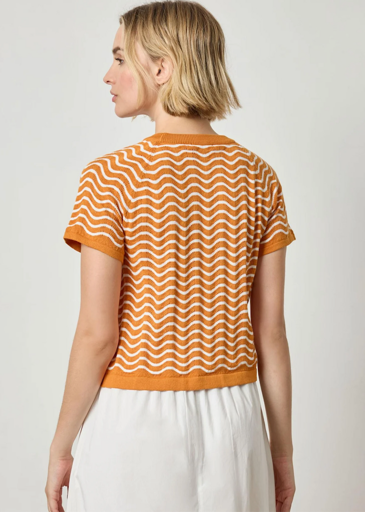 Lilla P | Wave Stitch Sweater | Marigold