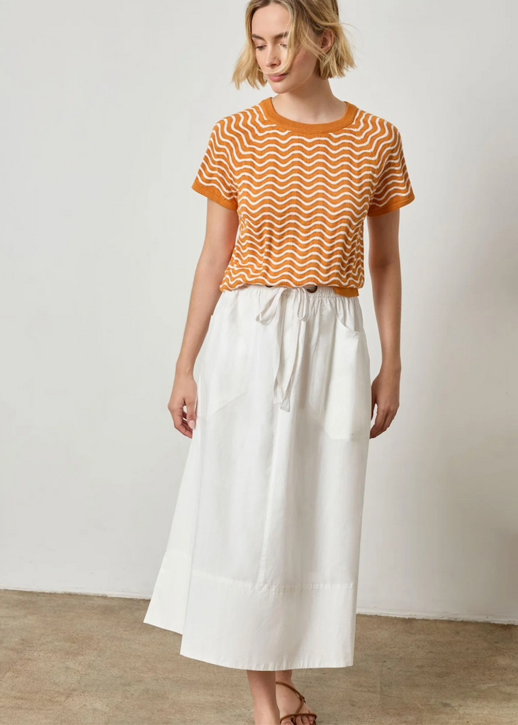 Lilla P | Wave Stitch Sweater | Marigold