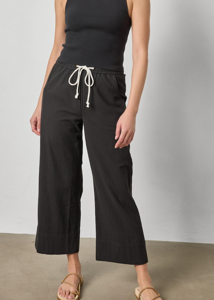 Lilla P | Wide Leg Summer Pant | Black