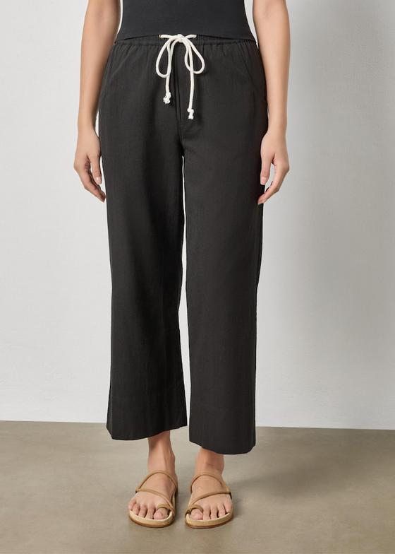 Lilla P | Wide Leg Summer Pant | Black