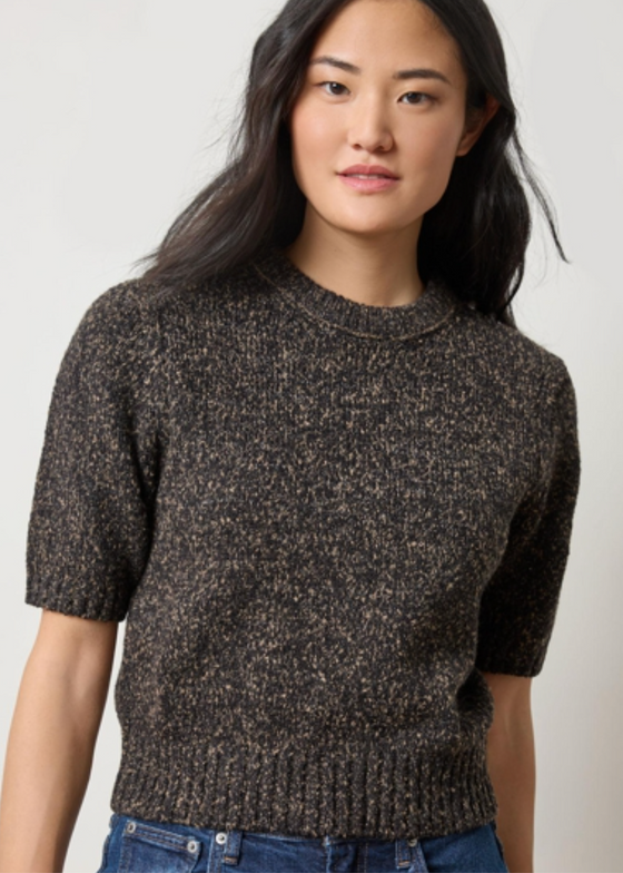 Lilla P | Short Sleeved Marled Pullover
