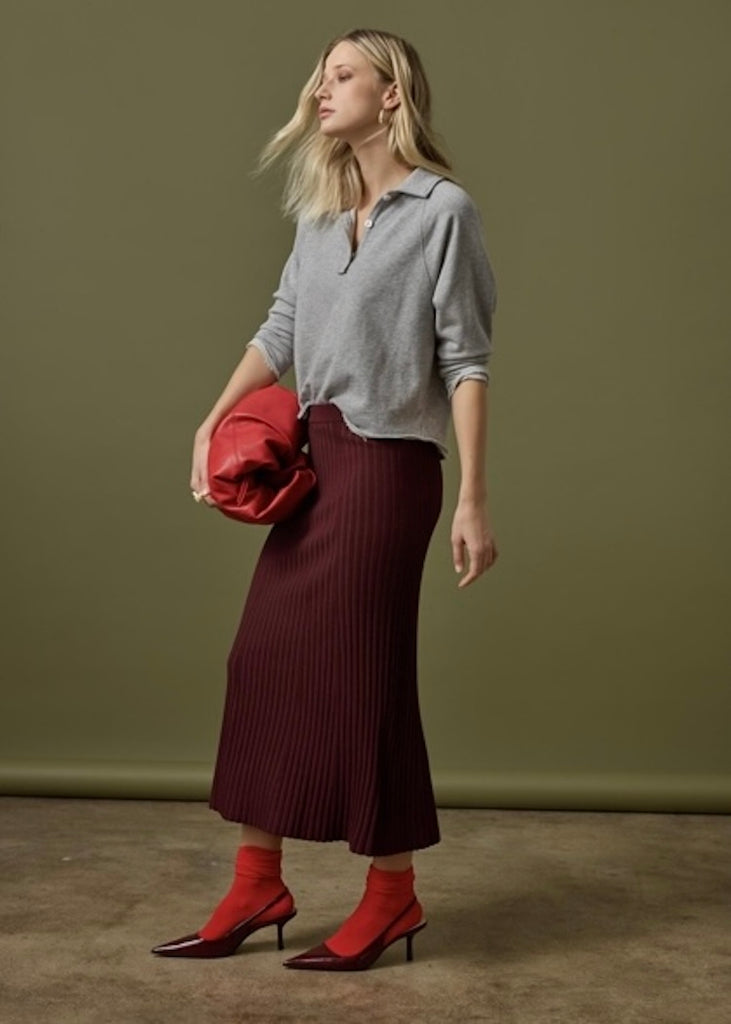 Lilla P | Straight Rib Skirt