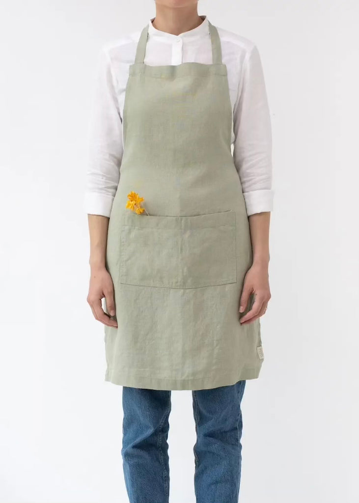 Linen Apron | Sage