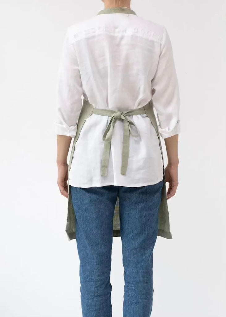 Linen Apron | Sage