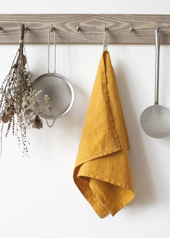 Linen Kitchen Towel | Mustard