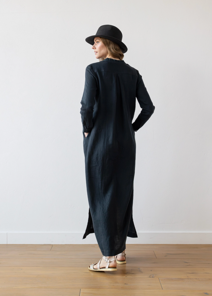 LinenMe | Guoda Dress in Night Blue