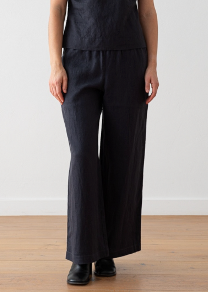 LinenMe | Ruth Trousers in Night Blue