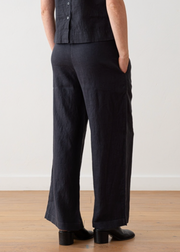 LinenMe | Ruth Trousers in Night Blue