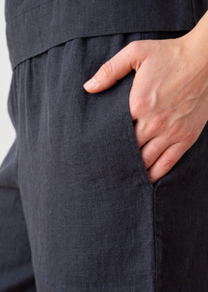 LinenMe | Ruth Trousers in Night Blue
