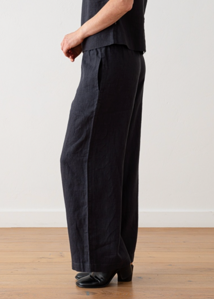 LinenMe | Ruth Trousers in Night Blue