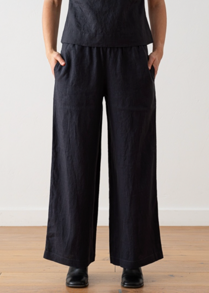 LinenMe | Ruth Trousers in Night Blue