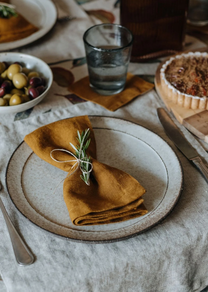 Linen Napkins Set of 2 | Bronze
