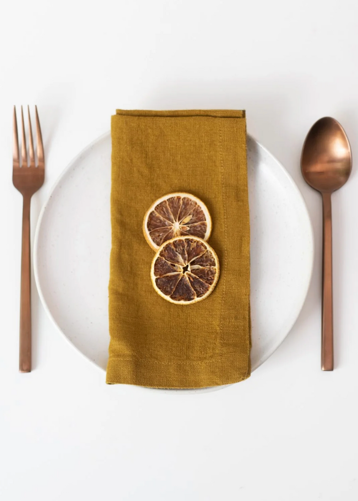Linen Napkins Set of 2 | Bronze