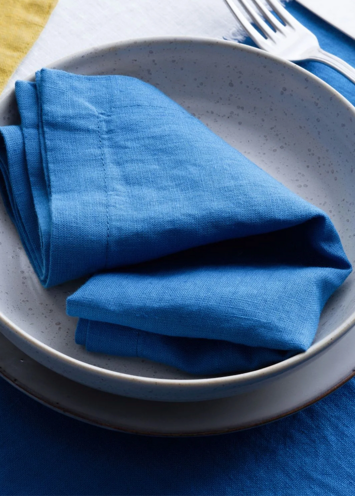 Linen Napkins Set of 2 | French Blue