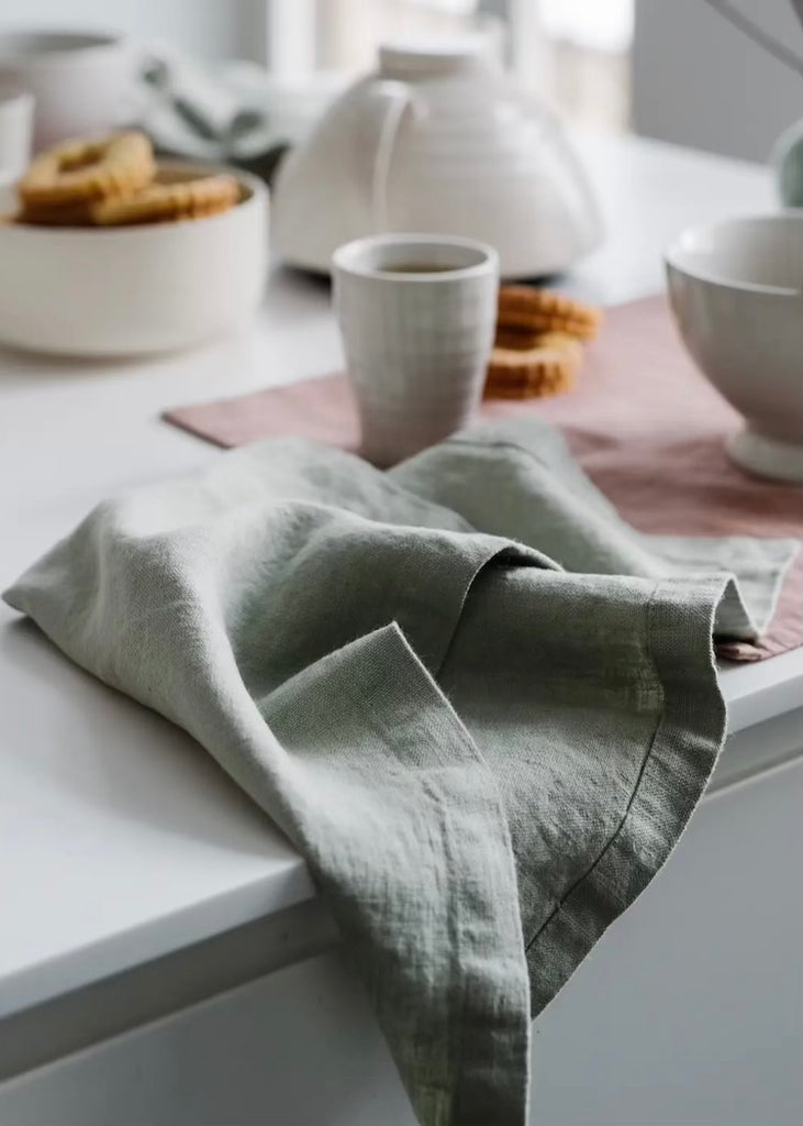 Linen Napkins Set of 2 | Sage