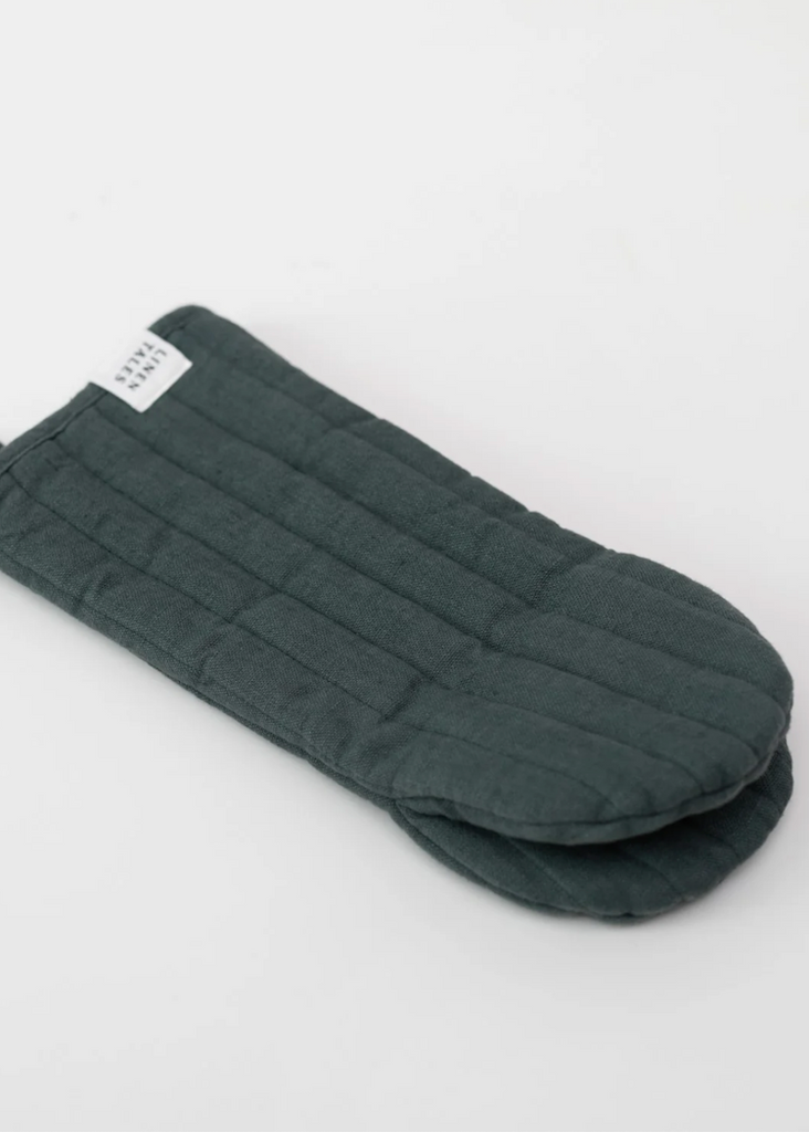 Linen Oven Mitt | Forest Green