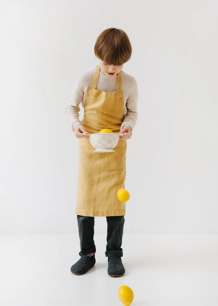 Linen Tales Kids Pinafore Apron | Honey
