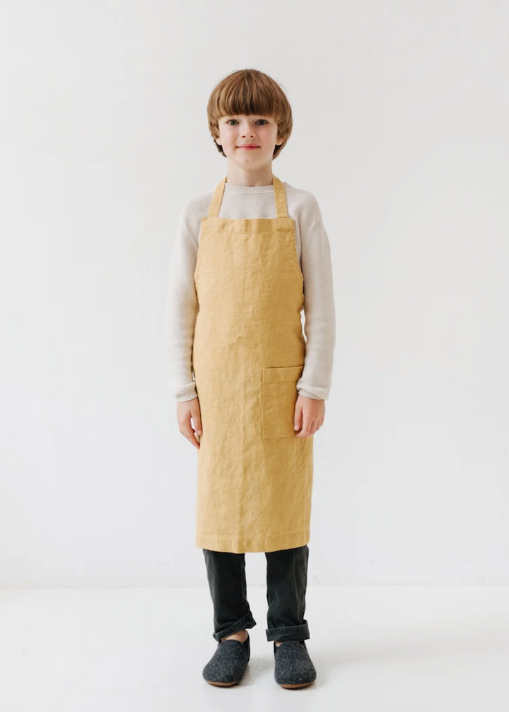 Linen Tales Kids Pinafore Apron | Honey
