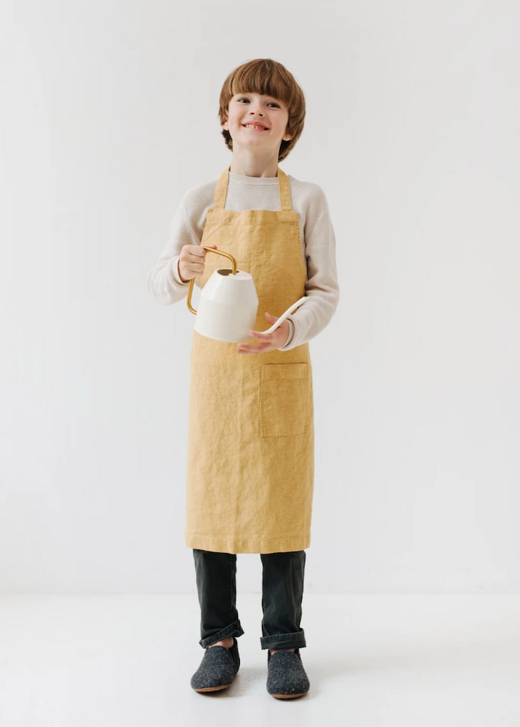 Linen Tales Kids Pinafore Apron | Honey