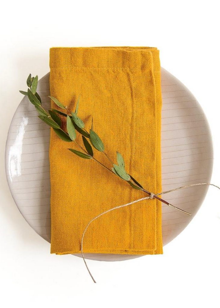 Linen Napkins | Mustard | Set of 2
