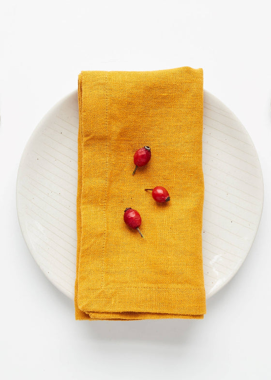 Linen Napkins | Mustard | Set of 2