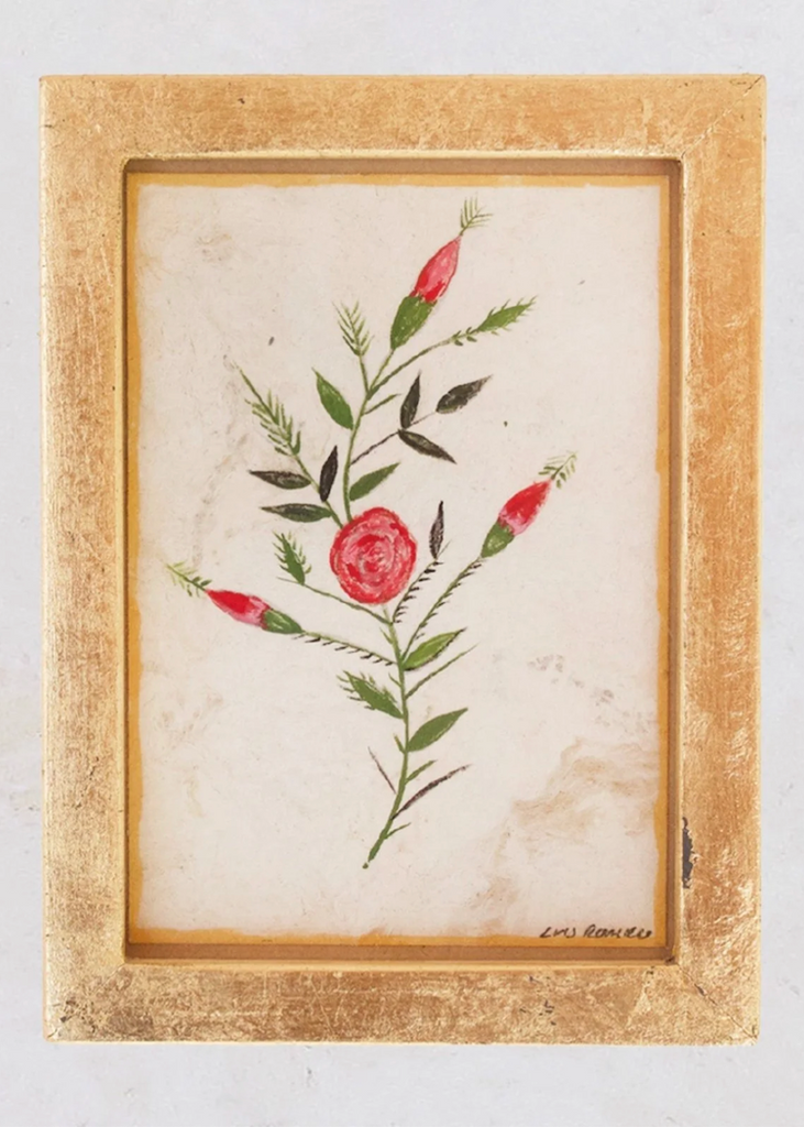 Luis Romero | Flower Branch Framed Painting