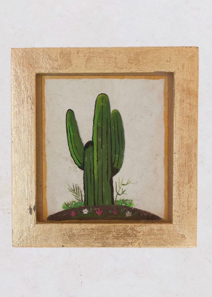 Luis Romero | Saguaro Cactus Framed Painting