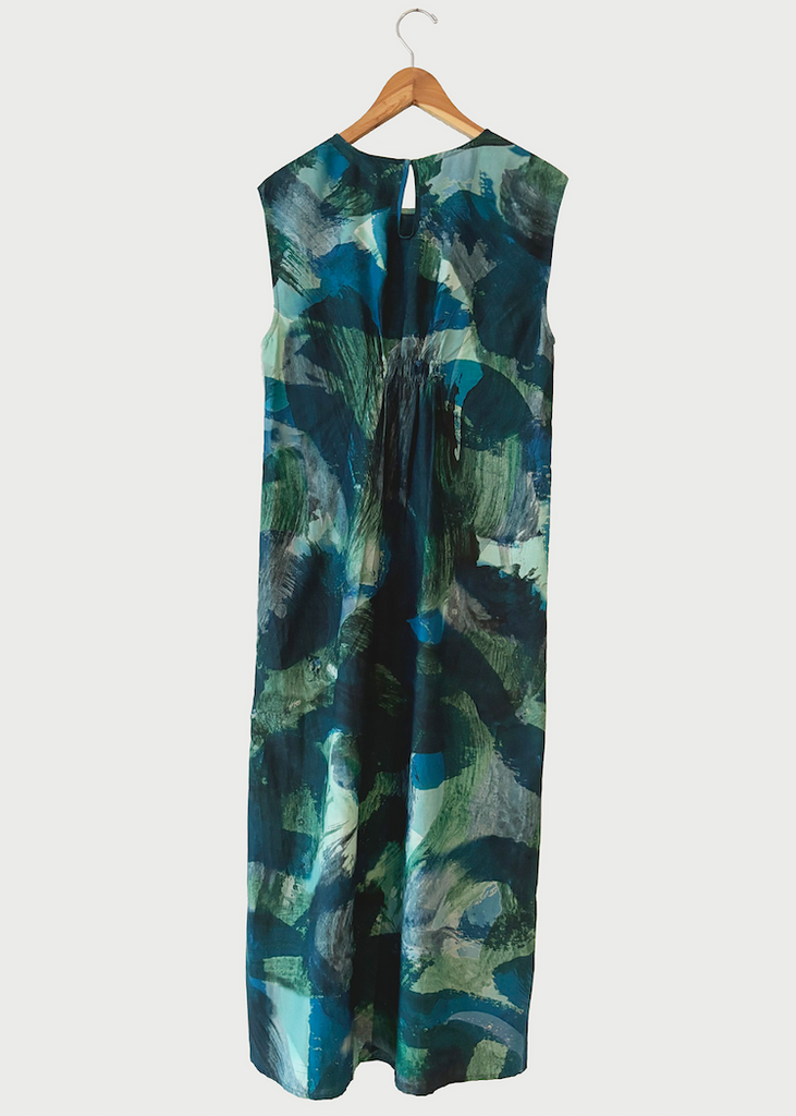 M. Patmos | Remsen Dress | Blue Abstract