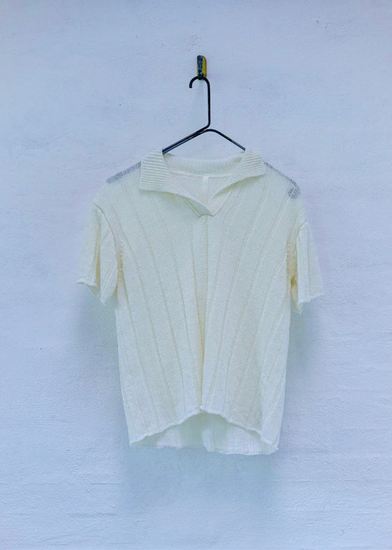 MJ Watson | Ribbed Polo Sweater