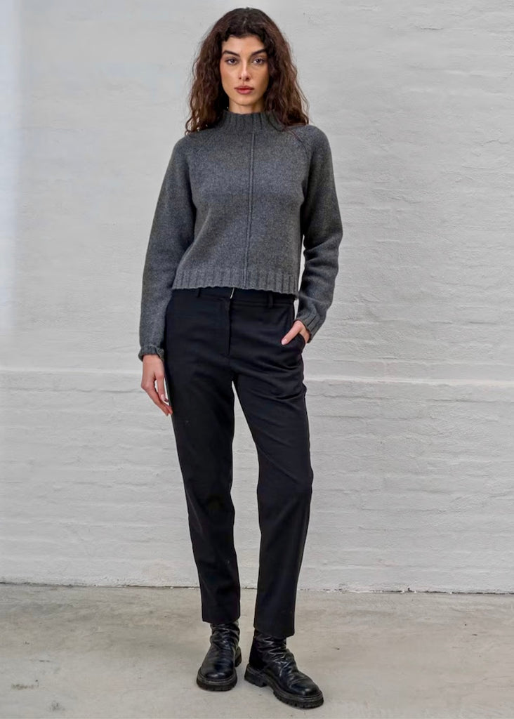 MJ Watson | Short Pullover | Grey