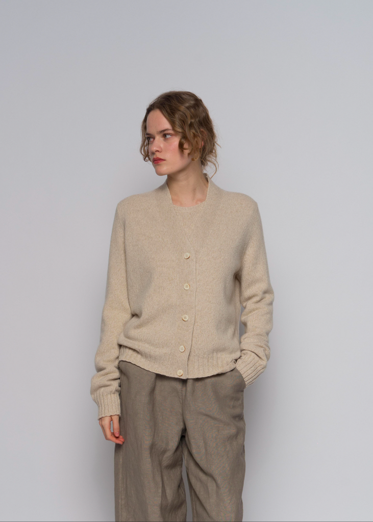 MJ Watson | Cardigan | Oat/Natural