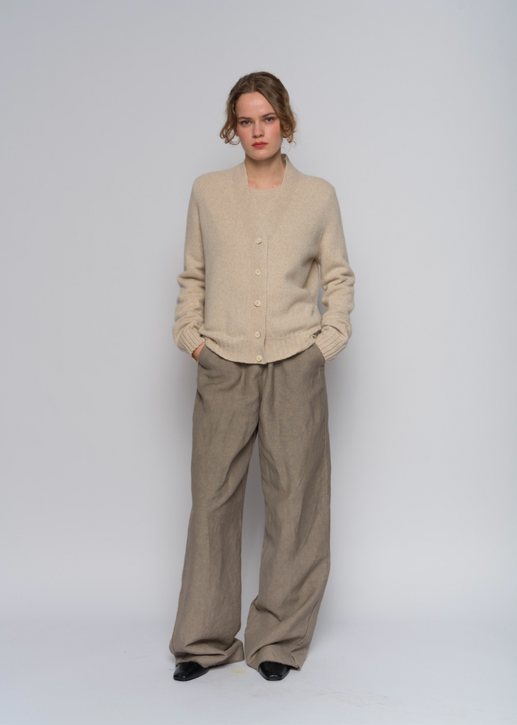 MJ Watson | Cardigan | Oat/Natural