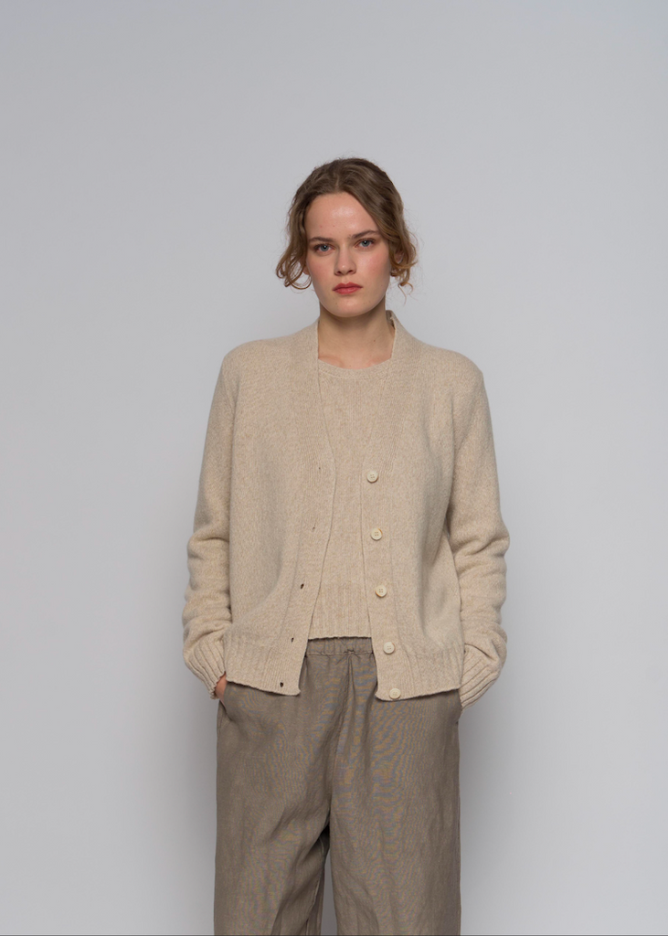 MJ Watson | Cardigan | Oat/Natural