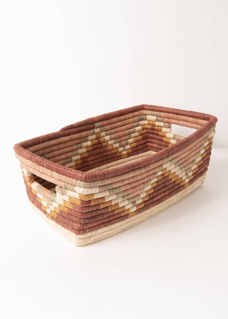 Maadili Collective | Zig Zag Rectangle Basket