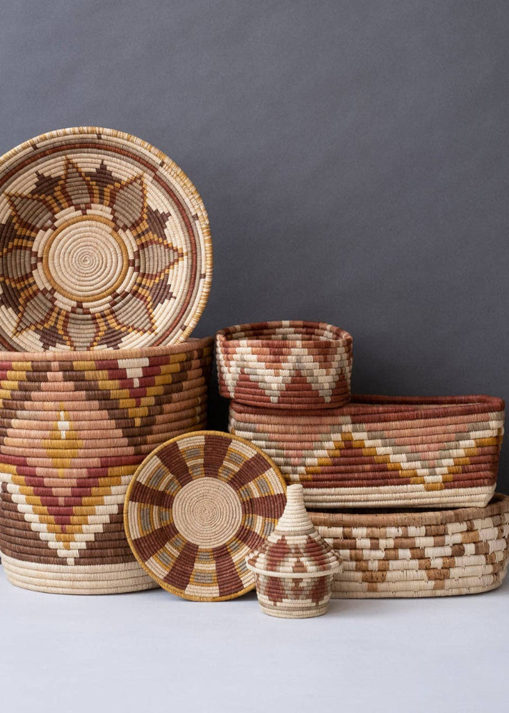 Maadili Collective | Zig Zag Rectangle Basket