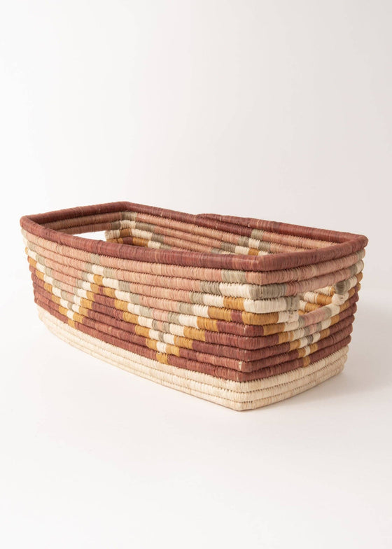 Maadili Collective | Zig Zag Rectangle Basket