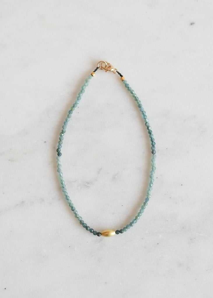 Margaret Solow | Blue Tourmaline + 18k Bracelet