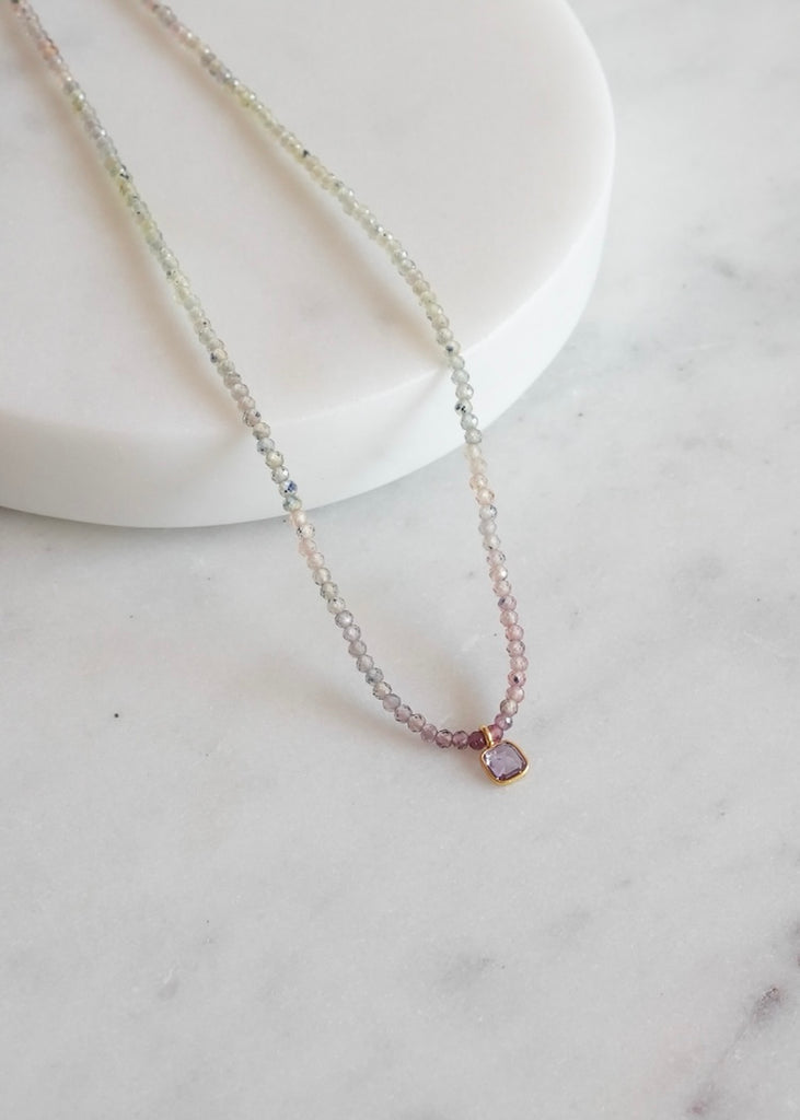 Margaret Solow | Sapphire + 18k Necklace