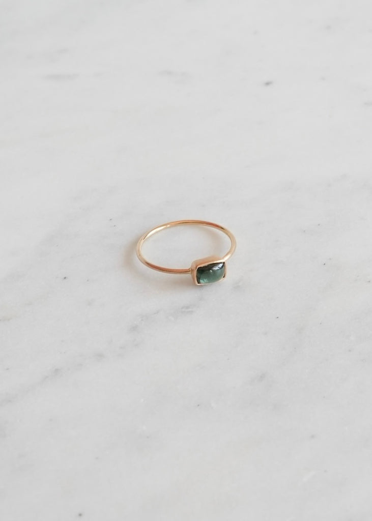 Margaret Solow | Teal Tourmaline + 14kg Ring