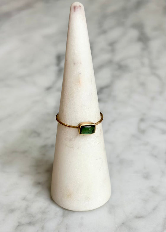 Margaret Solow | Teal Tourmaline + 14kg Ring