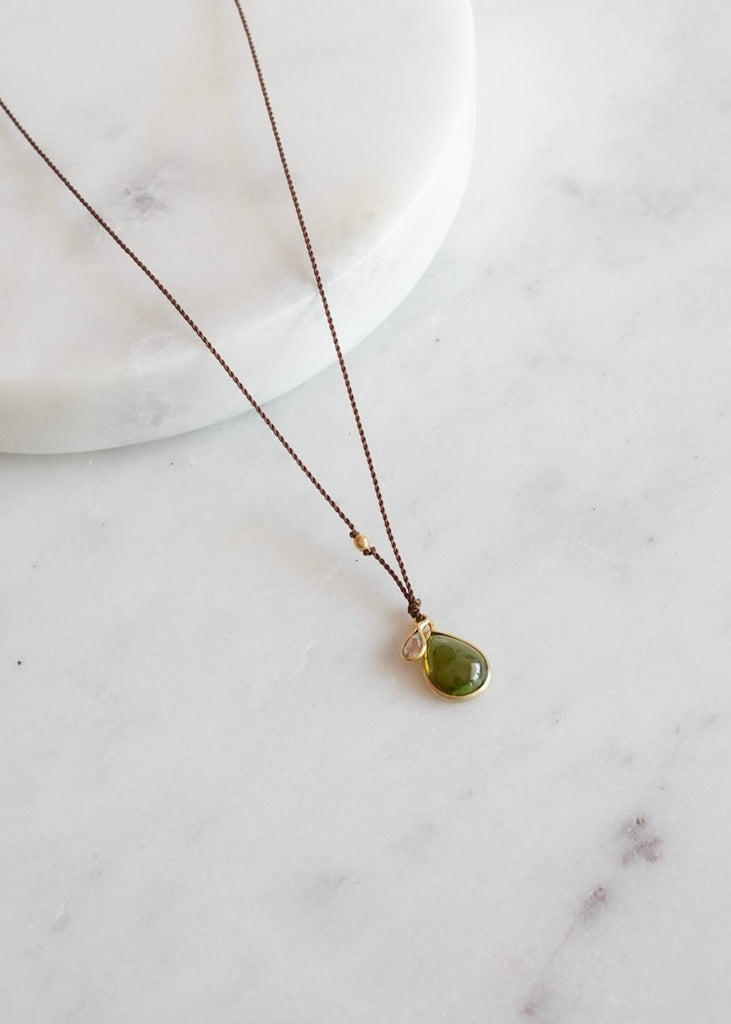 Margaret Solow | Tourmaline and Diamond + 18kg Necklace