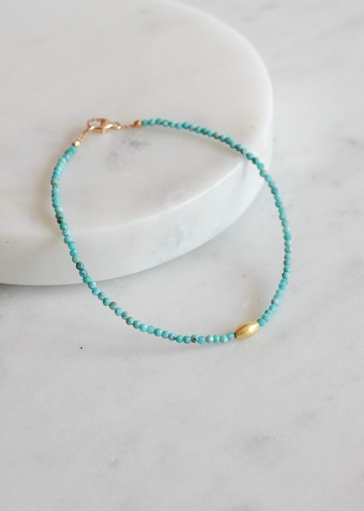Margaret Solow | Turquoise + 18k Bracelet