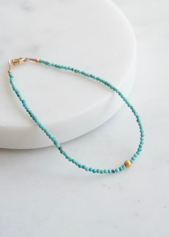 Margaret Solow | Turquoise + 18k Bracelet