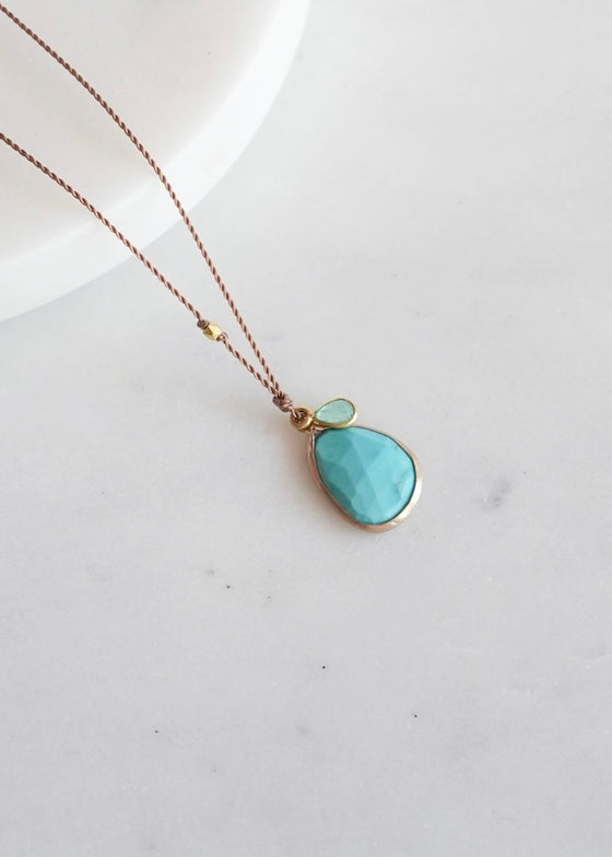 Margaret Solow | Turquoise and Emerald + 18kg Necklace