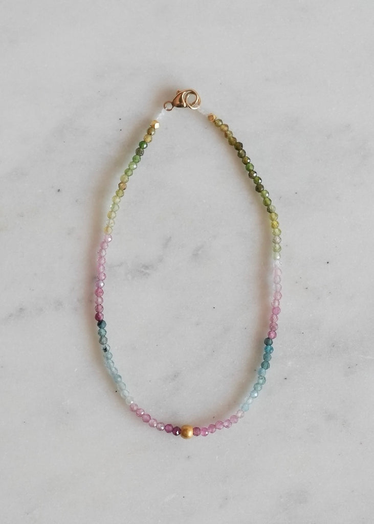 Margaret Solow | Multi Tourmaline + 18k Bracelet