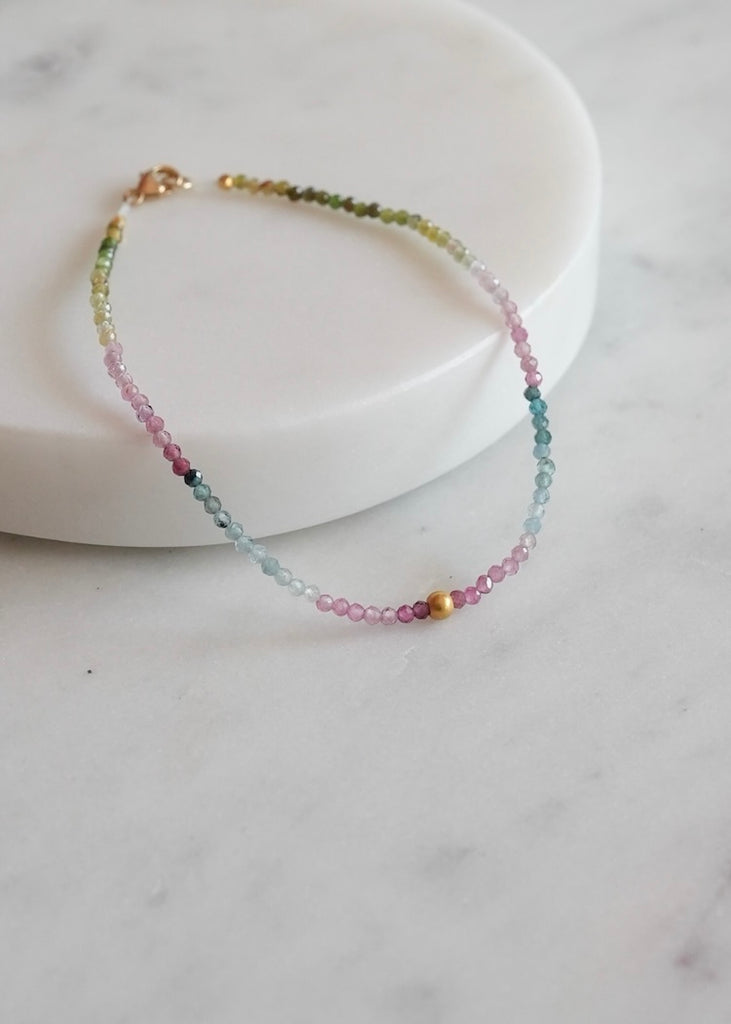 Margaret Solow | Multi Tourmaline + 18k Bracelet